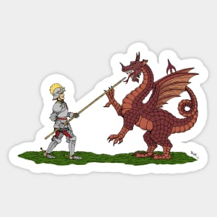 15th Century Saint George Sticker